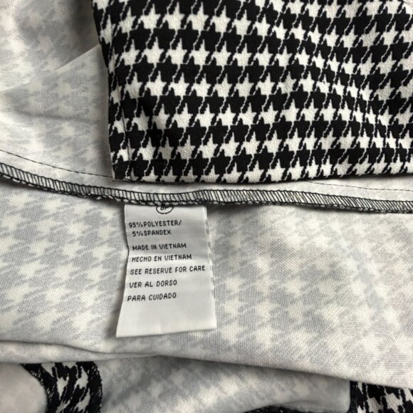 Shelby & Palmer Womens Black & Ivory Houndstooth Shift Dress Size 8P Stretch New - Picture 4 of 9